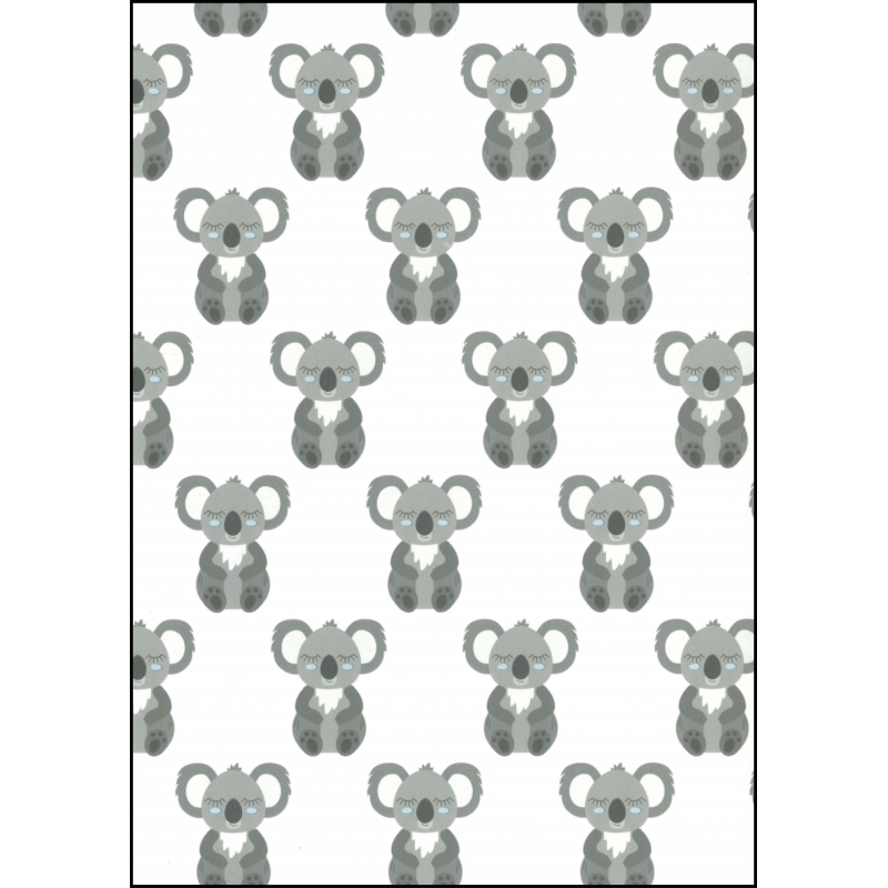 Fabulous World Behang Koala grijs en blauw 67108-2